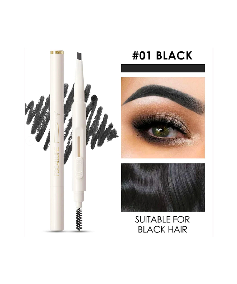 Focallure, silky shaping eyebrow pencil, FA-202, 01 black,  g | Look  Heloo